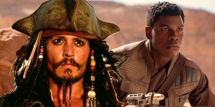 Acontece que o tempo de Johnny Depp quando Jack Sparrow teve um grande impacto na carreira de John Boyega Acontece que o tempo de Johnny Depp quando Jack Sparrow teve um grande impacto na carreira de John Boyega