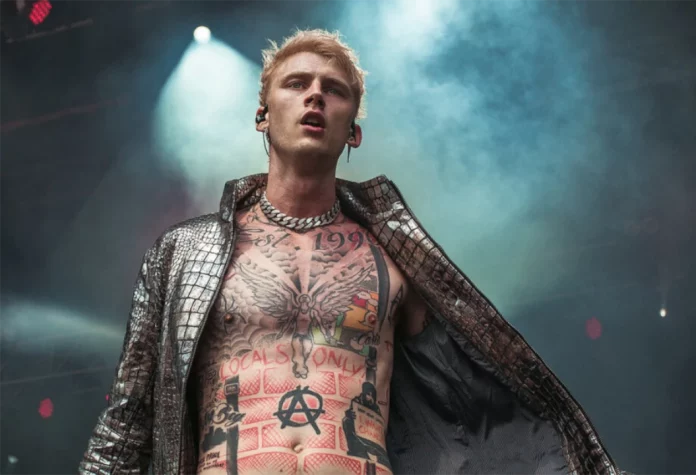 Machine Gun Kelly compartilha foto nua e mais no BTS olha para seu novo filme com Megan Fox; Good Mourning Machine Gun Kelly compartilha foto nua e mais no BTS olha para seu novo filme com Megan Fox; Good Mourning