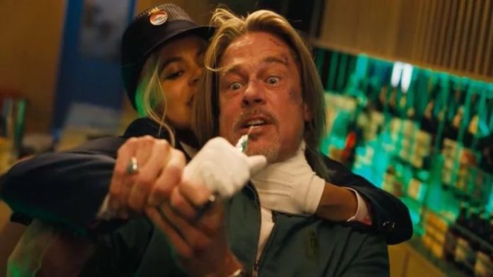 Assassino de Brad Pitt amaldiçoado com sorte terrível encontra Sandra Bullock no elegante novo trailer do trem bala Assassino de Brad Pitt amaldiçoado com sorte terrível encontra Sandra Bullock no elegante novo trailer do trem bala